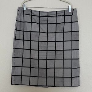 ANN TAYLOR Geometric Pattern  Pencil Skirt Size 14